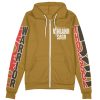 thorfinn Zip Hoodie Front Mockup - Anime Gifts Store