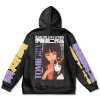 tomie Flat Hoodie back - Anime Gifts Store