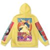 typhlosion Flat Hoodie back - Anime Gifts Store