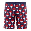 uchiha Hawaiian Swim Trunks Board Shorts back - Anime Gifts Store