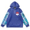 vaporeon Flat Hoodie front - Anime Gifts Store