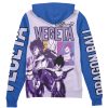 vegeta Zip Hoodie Back Mockup - Anime Gifts Store