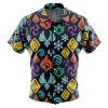 visions Button Up Hawaiian Shirt front new - Anime Gifts Store