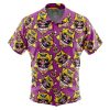 wario Button Up Hawaiian Shirt front new - Anime Gifts Store