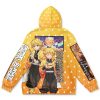 zenitsuhaori Flat Hoodie back - Anime Gifts Store