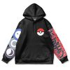 zoroark Flat Hoodie front - Anime Gifts Store