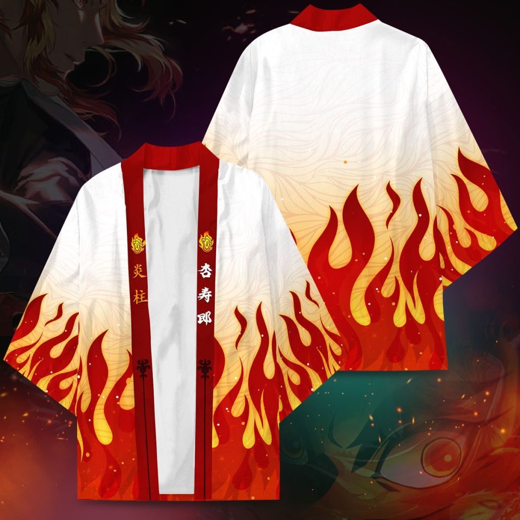 kyojuro fire kimono 365742 - Anime Gifts Store