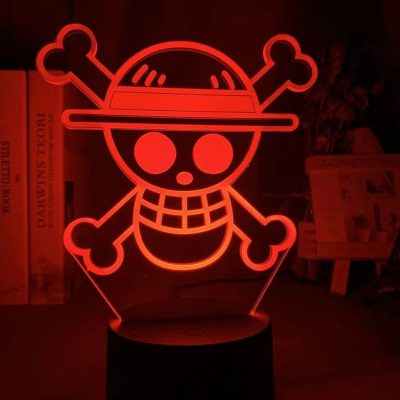 Anime One Piece 3D LED Night Light Luffy Roronoa Zoro Nico Pirate Ship Illusion Table Lamp 18 - Anime Gifts Store