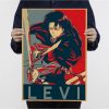Attack On Titan Levil Ackerman Classic Movie Posters Decoracion Painting Wall Art Kraft Paper Home Decor 8 - Anime Gifts Store