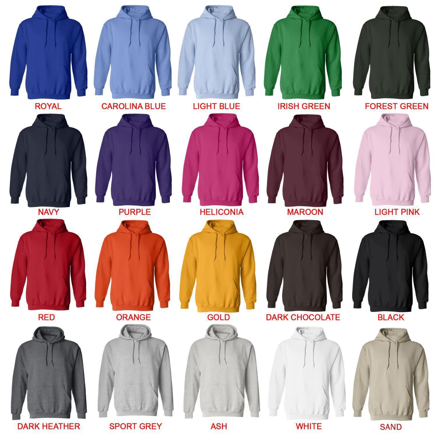 hoodie color chart - Anime Gifts Store